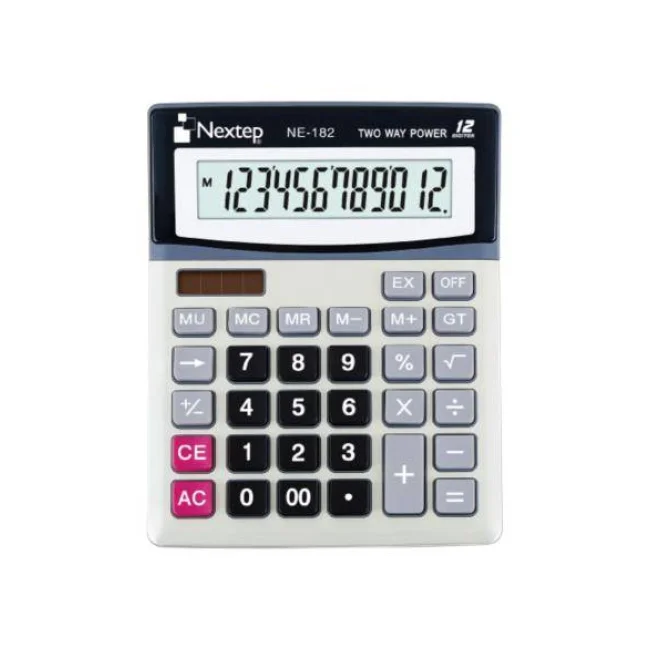 Nextep NE-182 calculadora Bolsillo Calculadora básica Negro, Gris