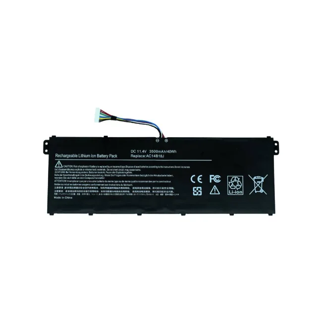 Bateria para computadora marca OVALTECH OTRE3-112 - 11.4V  40Whr OTRE3-112 3 Celdas para Acer Aspire E3-111, E3-112, E3-112M, E3-721, E5-771, AC14B18J AC14
