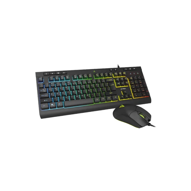 Acteck Aurean Pro MK477G teclado Ratón incluido USB Negro