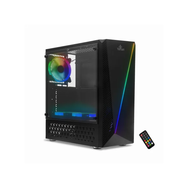 Yeyian YCH-LAR7-01BK gabinete de computadora Midi Tower Negro