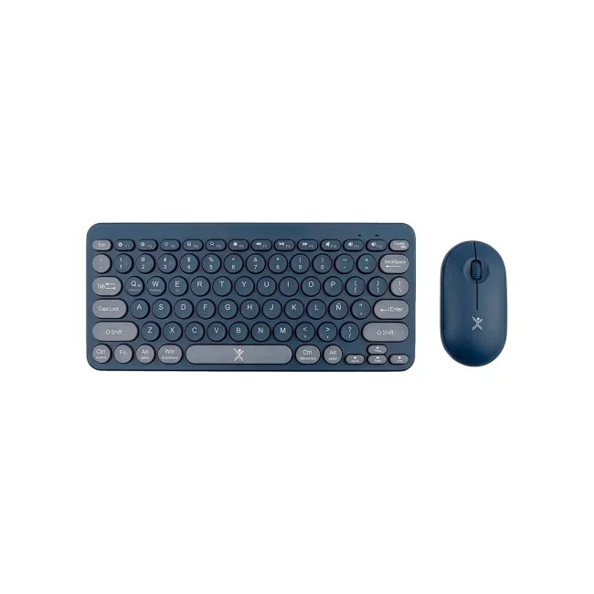 Kit de Teclado + Mouse Inalámbrico Bluetooth Dual 2.4GHz Froyo Color: Azul Indigo| PERFECT CHOICE