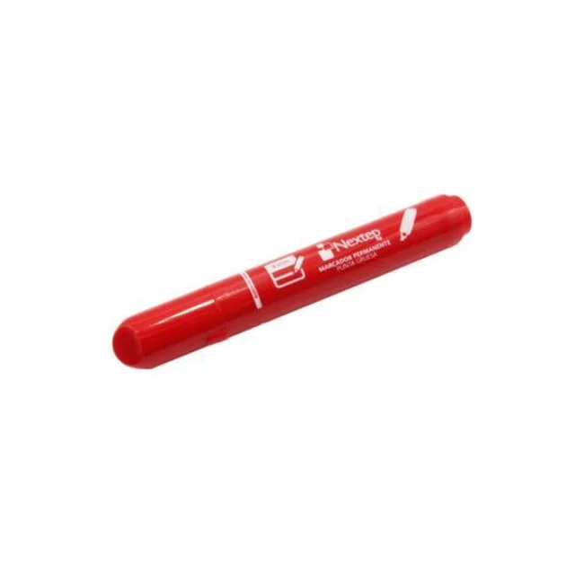 MARCADOR PERMANENTE NEXTEP PUNTA GRUESA CINCEL 4mm ROJO C/12 PZAS, NE-075