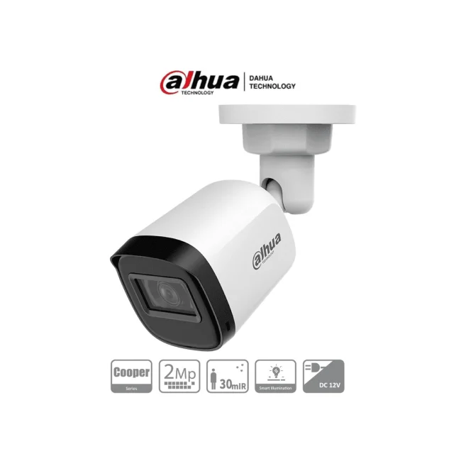 Dahua Technology Cooper HAC-B2A21N-U-0280B Bala (forma) Cámara de seguridad CCTV Interior y exterior 1920 x 1080 Pixeles Techo/pared/Tubo