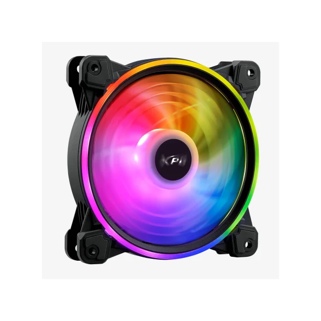 XPG HURRICANE120ARGBPWM-BKCWW sistema de refrigeración de computadora Gabinete de la computadora Ventilador 12 cm Negro, Blanco