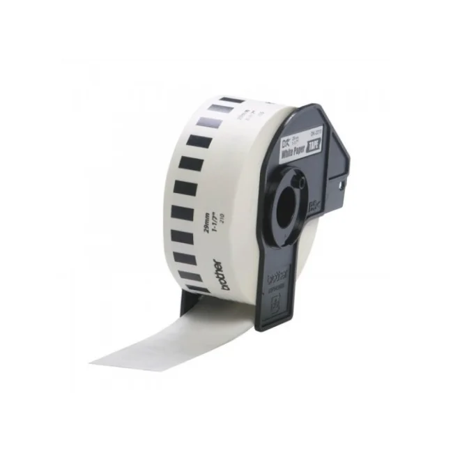 CINTA ETIQUETADORA BROTHER DK2210 PAPEL BLANCO CONTINUO 29MMX30.4M