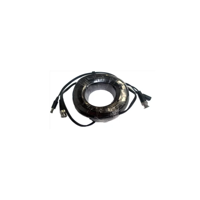 SAXXON WB0110C- Cable de 10 Metros Armado para Video y Energia/ Para Camaras Hasta 8 Megapixeles/ con Conectores BNC y de Energía/ Uso Interior/ Cable de Video 100% Cobre/ 12W/ Soporta: AHD/CVI/TVI/CVBS/
