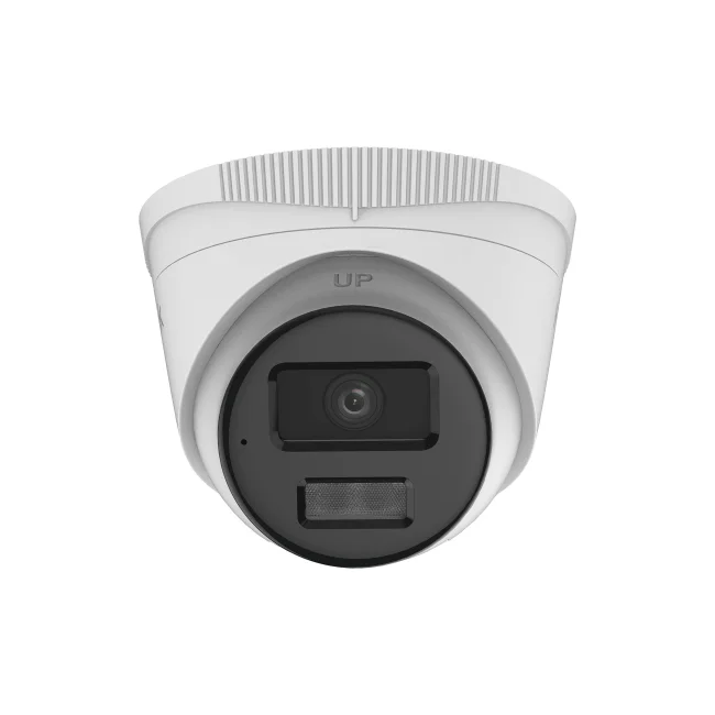 Turret IP 4mp/ Lente 2.8 mm / 20 mts IR + 20 mts Luz Blanca / Micrófono Integrado / ACUSENSE Lite / Exterior IP67 / PoE / dWDR / H.265+ / ONVIF