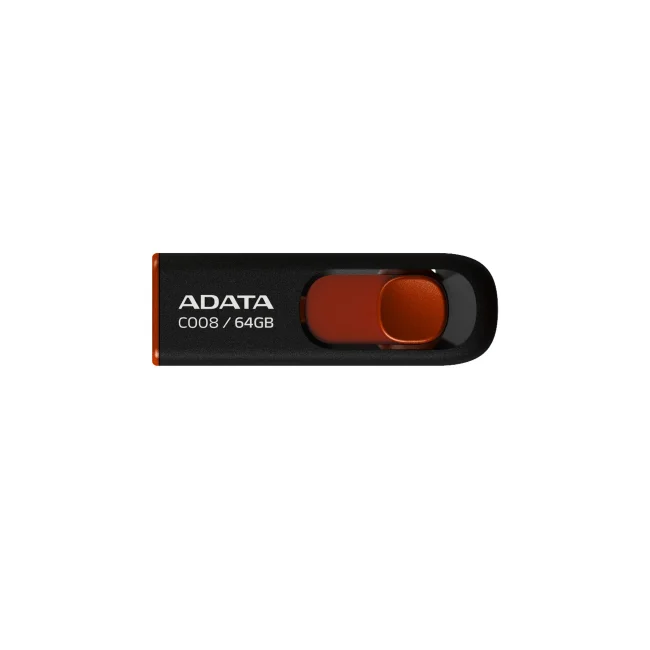 ADATA C008 64GB unidad flash USB USB tipo A 2.0 Negro, Rojo