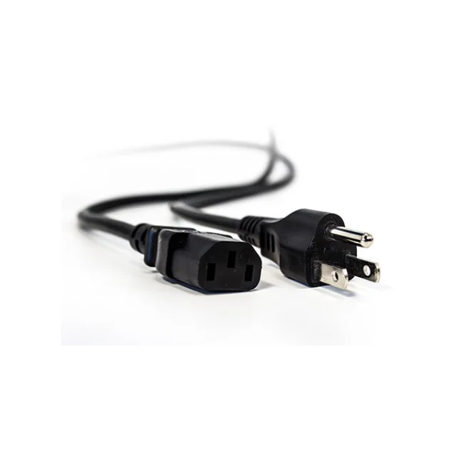 Vorago CAB-122 cable de alimentación Negro 1.5 m NEMA 5-15P