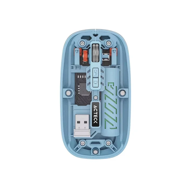 MOUSE ACTECK ULTRA DELGADO INALAMBRICO RECARGABLE AERO ONE MI455A COLOR AZUL (AC-945714)