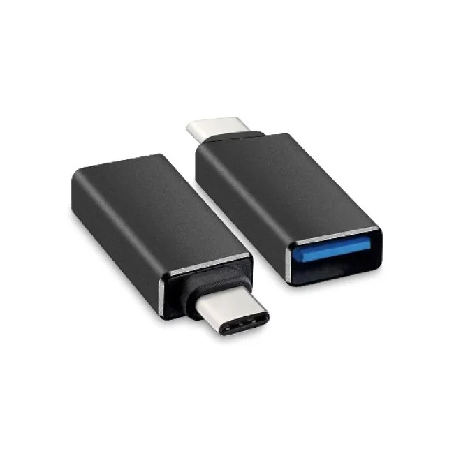 BRobotix 651480 cambiadores de género de cables USB C USB A Negro