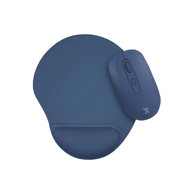 Kit de Mouse Inalámbrico Bluetooth 2.4GHz + Tapete Bonet Color: Azul Indigo | PERFECT CHOICE
