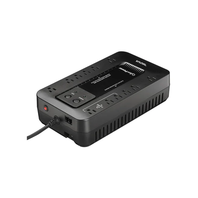 CyberPower EC750G sistema de alimentación ininterrumpida (UPS) En espera (Fuera de línea) 0.75 kVA 450 W 12 salidas AC