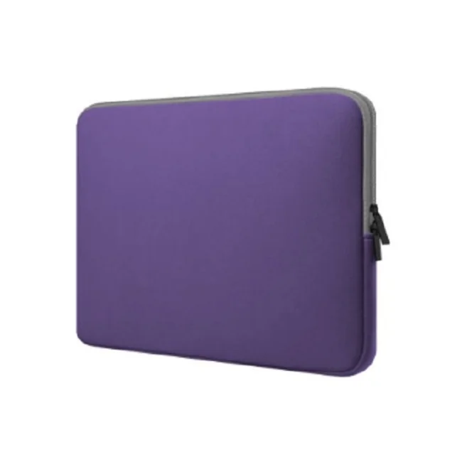 FUNDA DE NEOPRENO PARA LAPTOP 14.0", B&Aacute;SICA, MORADO