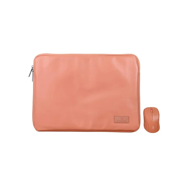 Kit de Mouse Inalámbrico + Funda para Laptop 15.6 pulgadas Cannoli Color: Terracota | PERFECT CHOICE