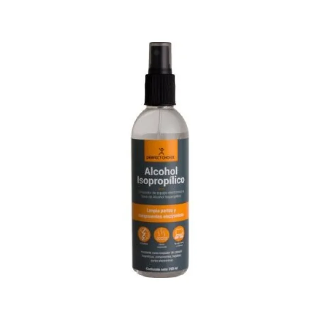 Limpiador de Alcohol Perfect Choice Isoprop?lico para Componentes Electr?nicos 250ml