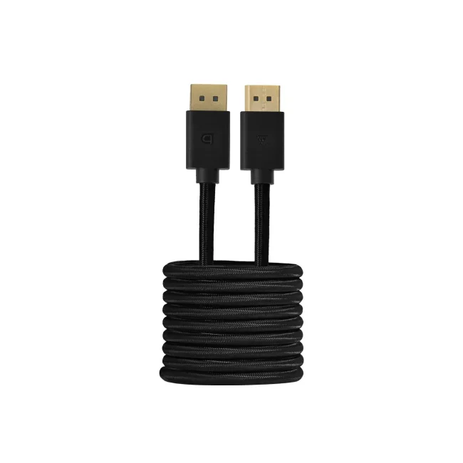 CABLE GAME FACTOR DISPLAY PORT 1.4 MACHO A MACHO 4K 2 MTS CH. ORO 24K (DTD400)
