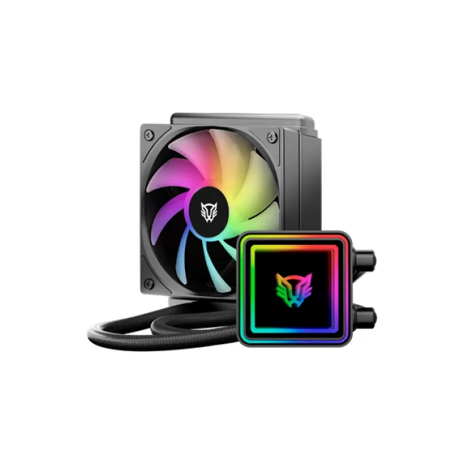 Enfriamiento Liquido BALAM RUSH Cryo Prism 120 Black / ARGB / TDP 230W / Compatibilidad AMD + Intel / Caratula Infinito / Negro