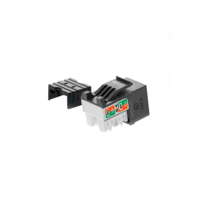 Jack NEXXT PCGKJC6TYRJBK, RJ-45, Negro, Bronce y Niquel, Cat6