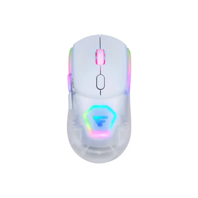 Game Factor MOW700-WH ratón Juego Ambidiestro RF Wireless + Bluetooth + USB Type-A 26000 DPI