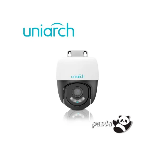 Uho-P2A-M3F4D, Cámara IP Mini PTZ WiFi, 3MP, Lente 4mm, Micrófono y Bocina, IR 30m, Micro SD, Ultra H.265, Exteriores IP66, serie Panda