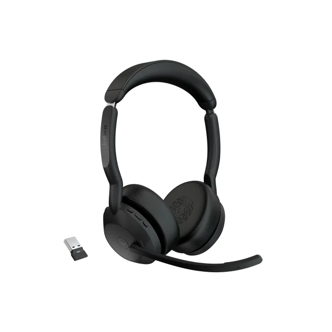 Jabra Evolve2 55 Auriculares Inalámbrico Diadema Oficina/Centro de llamadas USB Tipo C Bluetooth Base de carga