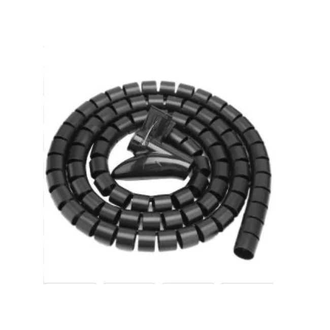 BRobotix 263533 organizador de cables Escritorio Tubo flexible para cable Negro 1 pieza(s)