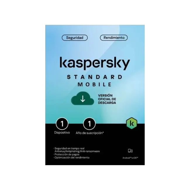 Kaspersky Standard Mobile 1 Dispositivo 1 Año KL1048ZDAFS