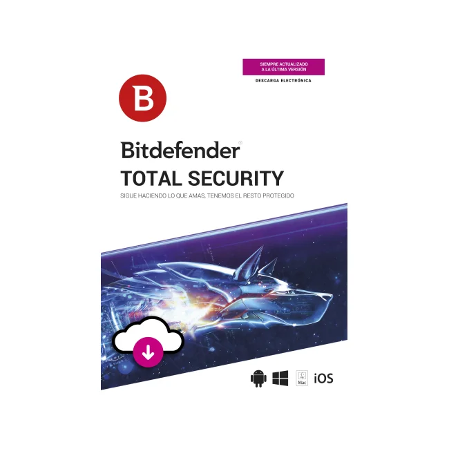 BITDEFENDER ESD TOTAL SECURITY  MD 1 AÑO 10 USUARIOS (TMBD-423)