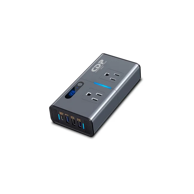 CDP XVU212 adaptador e inversor de corriente Interior 200 W Negro, Gris
