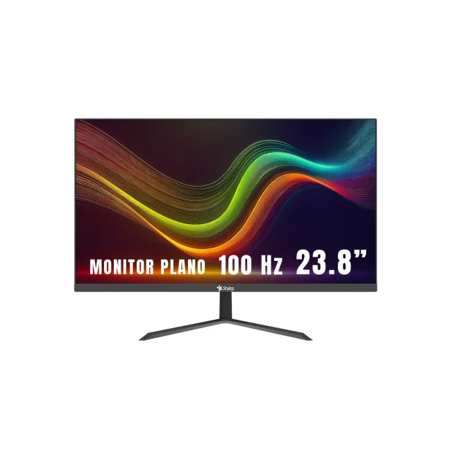 Monitor Stylos 23.8" Stylos SMOT7 Flat Panel LED HD 100Hz 5ms 1xVGA + 1xHDMI + Vesa 100x100mm Negro
