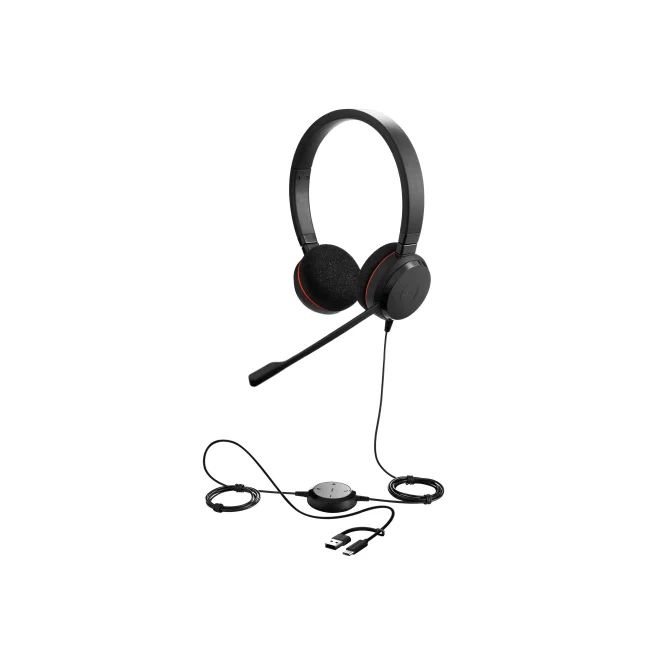 Jabra Evolve 20 Auriculares Alámbrico Diadema Oficina/Centro de llamadas USB Type-C / USB Type-A Negro image 2