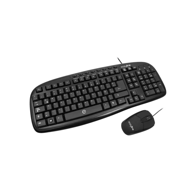 Kit Teclado / Mouse Easy Line Balance, 102 teclas, Negro, 1000 DPI