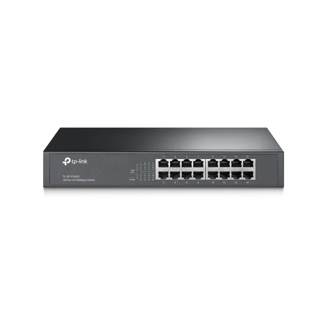 TP-Link TL-SF1016DS dispositivo de redes No administrado Fast Ethernet (10/100) 1U Negro image 3