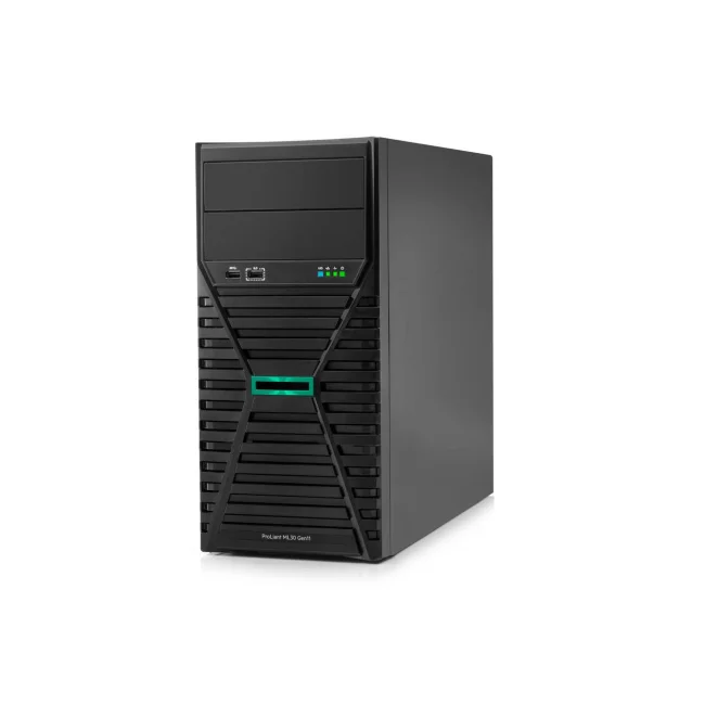HPE ProLiant ML30 Gen11 6325P 3.5GHz 4c 1P 1x32GB-U 4LFF-NHP 2x1TB SATA HDD 1x350W PS LA Server