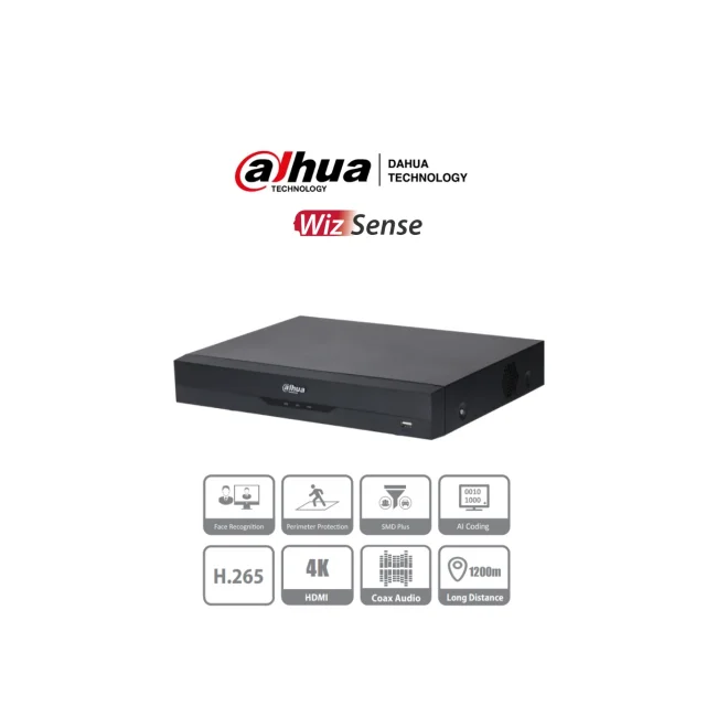 Dahua Technology XVR5116H-4KL-I3 videograbadora digital Negro