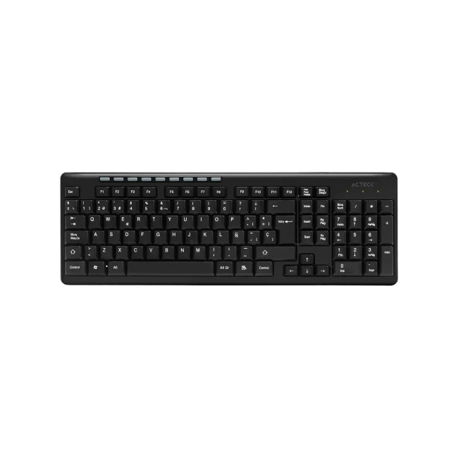 Acteck TM100 teclado RF inalámbrica + USB QWERTY Negro image 3