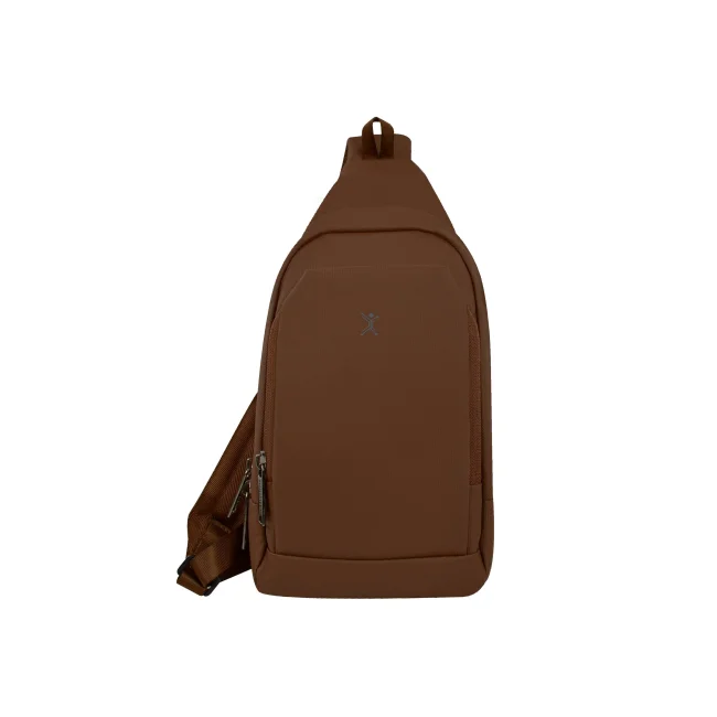 Perfect Choice PC-085027 bolsa de mano y de hombro Poliéster Café Unisex Bolsa cruzada