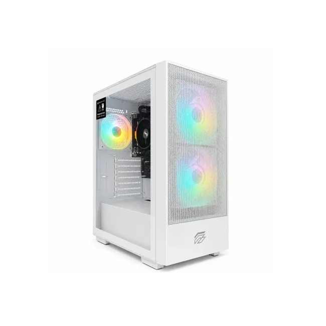 PC HY Gaming  TRINITY By Einarex Blanco Ryzen5 5600GT Ram 16GB SSD480GB. Chipset A520. Fuente de Poder Cybenetic Bronze.  Windows 11 prueba