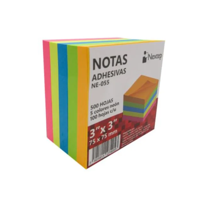 NOTA ADHESIVA NEXTEP 3X3 NEON  C/500 HJ