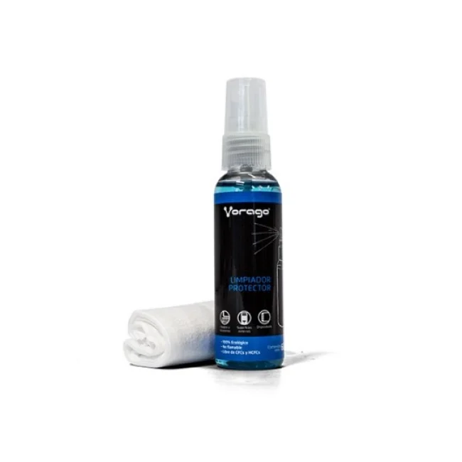 Vorago CLN-200 kit de limpieza para equipos Metal/Plástico Paño seco y espray para limpieza de equipos 60 ml