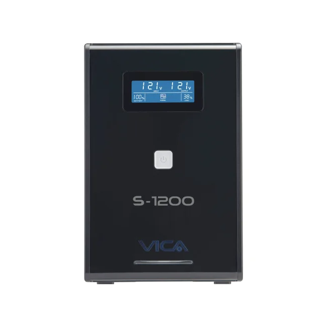NO BREAK/UPS VICA 1200VA/600W 10 TOMAS, RJ11/45  PANTALLA LCD (S 1200)