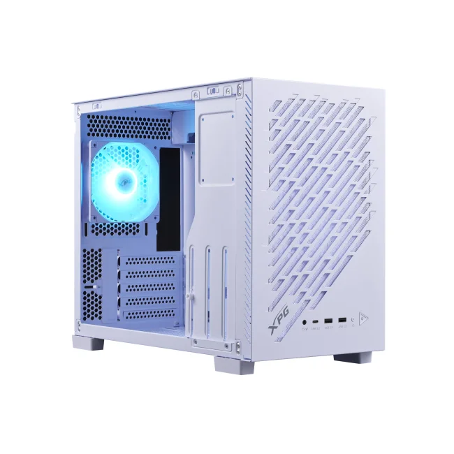 Gabinete GAMER XPG VALOR AIR NANO Media torre. Sin herramientas, filtros extraibles. 1 Ventilador ARGB de 120mm INCLUIDO BLANCO. VALORAIRNANOMAA-WHCWW