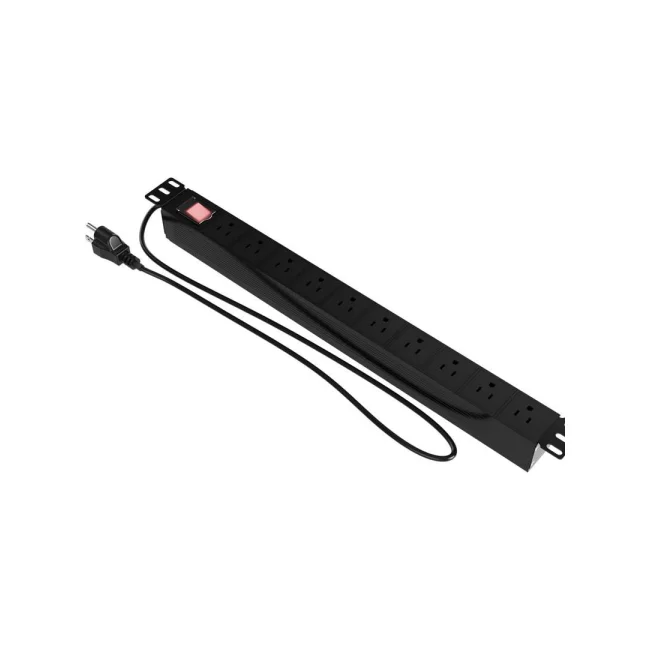 PDU, rackeable 9 tomacorrientes, 125VCA, 15A, con supresor de sobretensión NPD-11U9N15A