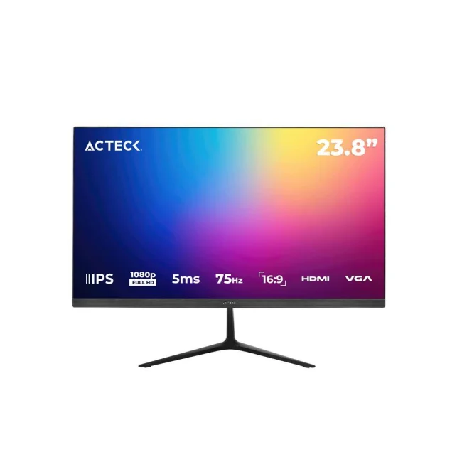 Acteck AC-933841 monitor de computadora 60.5 cm (23.8") 1920 x 1080 Pixeles Full HD Negro
