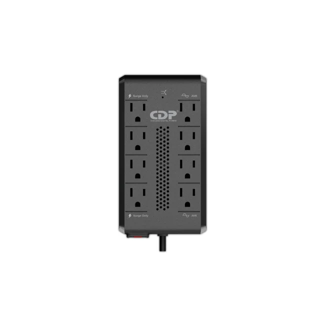CDP RAVR1408 regulador de voltaje 8 salidas AC 85 V Negro image 2