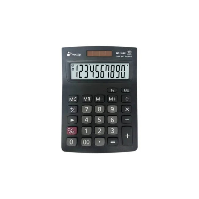 CALCULADORA NEXTEP 10 DIGITOS SEMI ESCRITORIO BATERIA/SOLAR NE-184N
