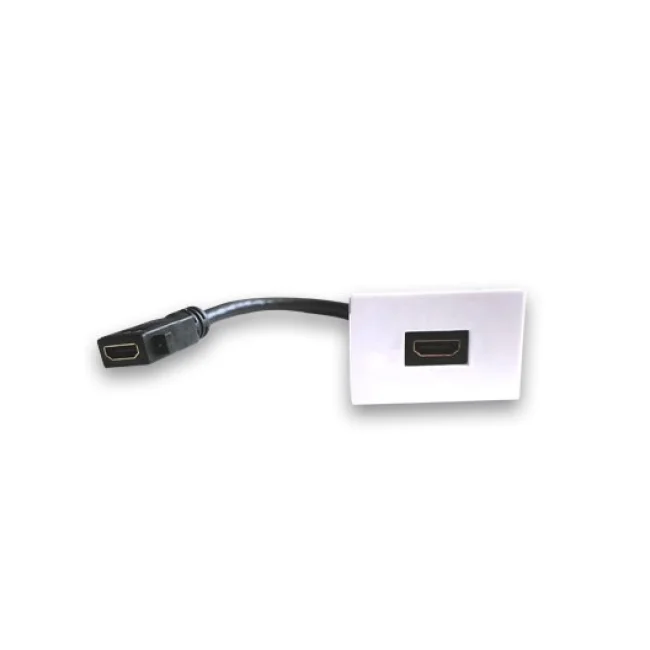 BRobotix 938917 cable HDMI HDMI Tipo A (Estándar) Negro, Blanco