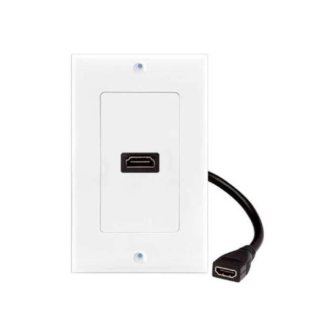 BRobotix 073307 tomacorriente 2 x HDMI Blanco image 2