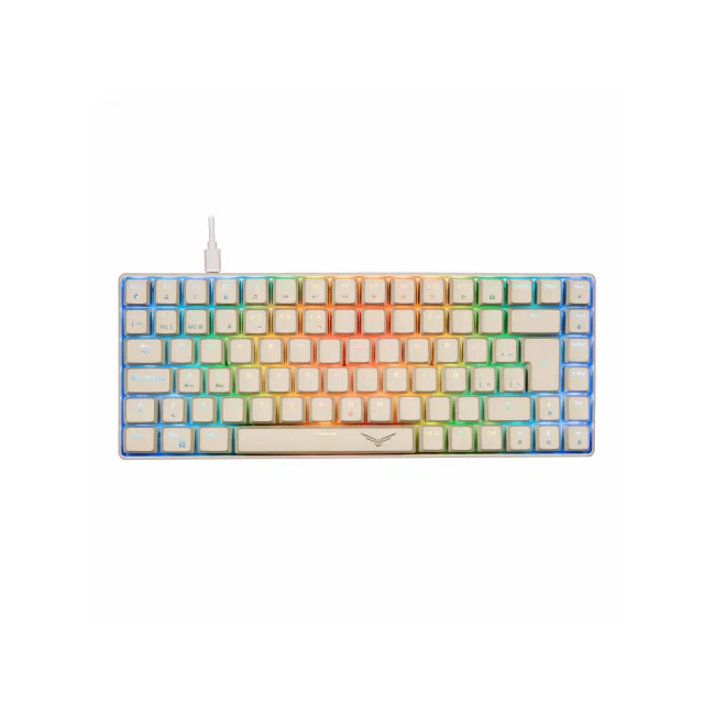 NACEB TECLADO MECANICO GAMER RGB 80% COMPACTO 84 TECLAS GRAY BASILISK NA-0970